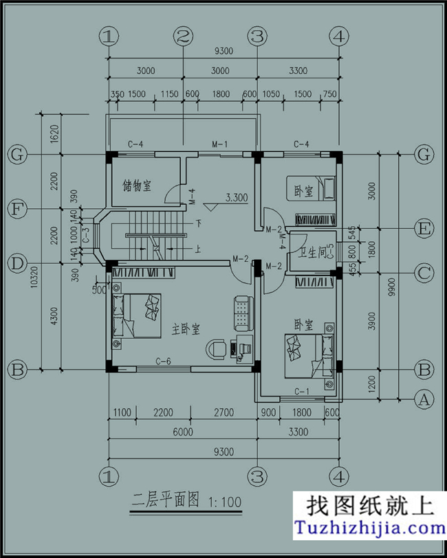 浙江新农村110平方米别墅建筑设计图纸带外观效果图