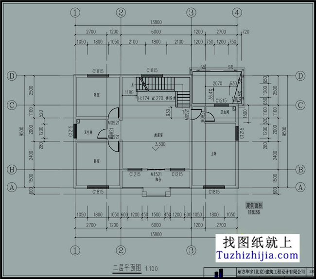 预算造价20多万的新农村三层施工设计图纸及外观效果图