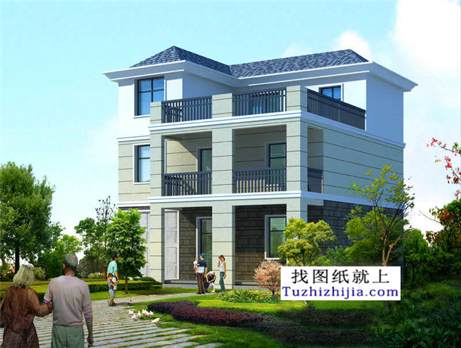 120平方木新农村自建别墅设计施工图纸及效果图