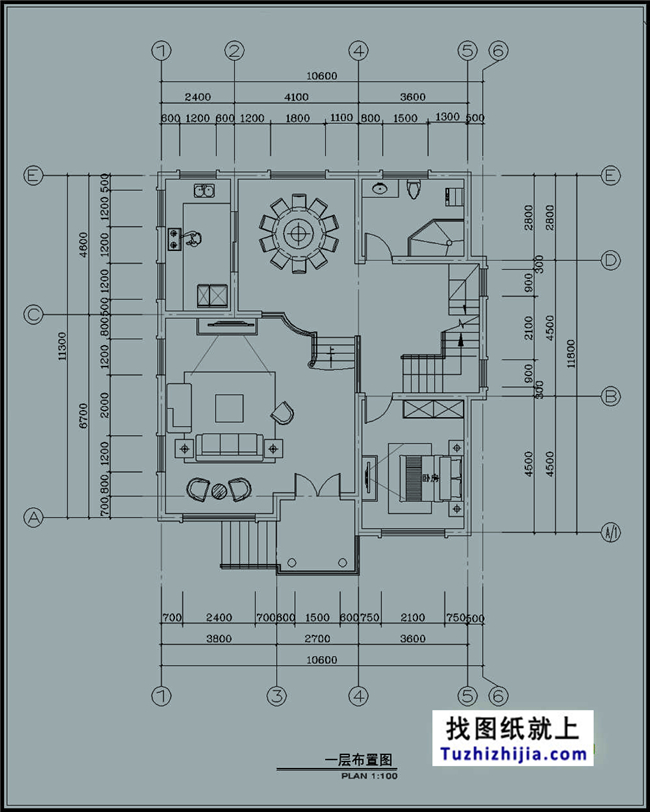 130平米新農村自建房屋施工建築圖紙及效果圖_三層別墅設計圖_圖紙之