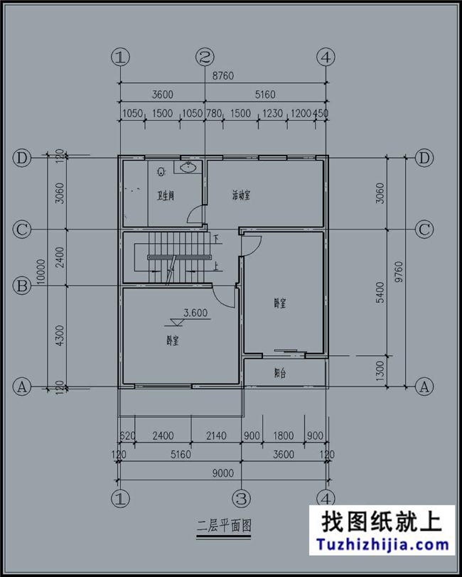 90平方米新农村带车库三层房屋别墅设计图纸及效果图