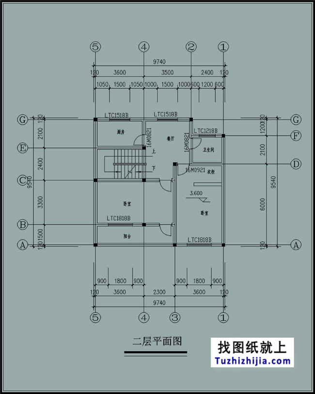 15万左右的三层新农村自建房屋别墅施工设计CAD图