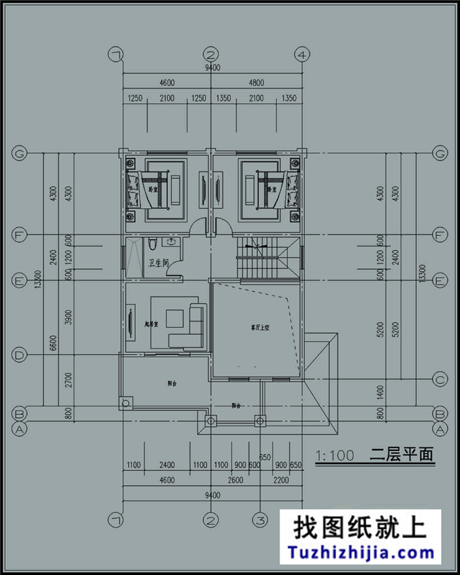 新农村自建三层复式结构房屋别墅设计图纸及效果图