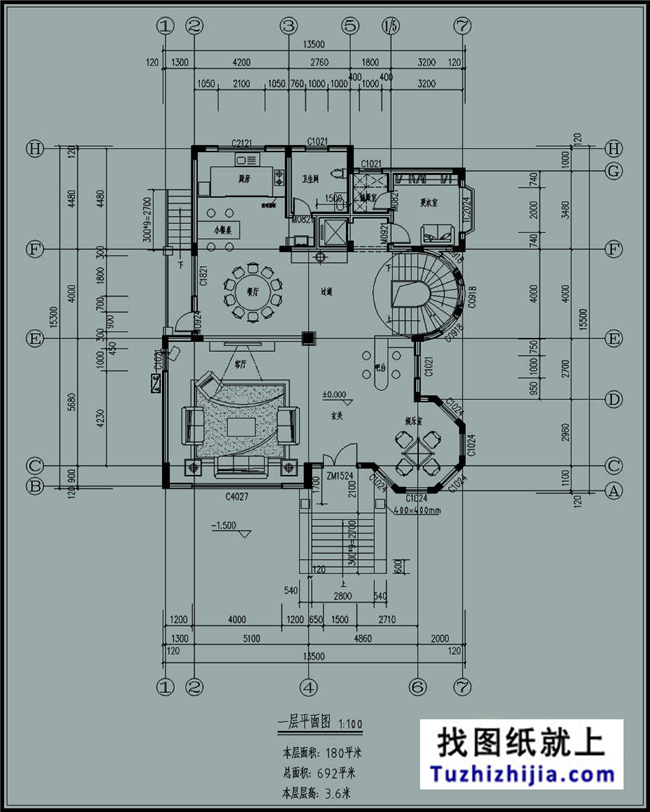 带地下室的新农村自建别墅设计方案及效果图