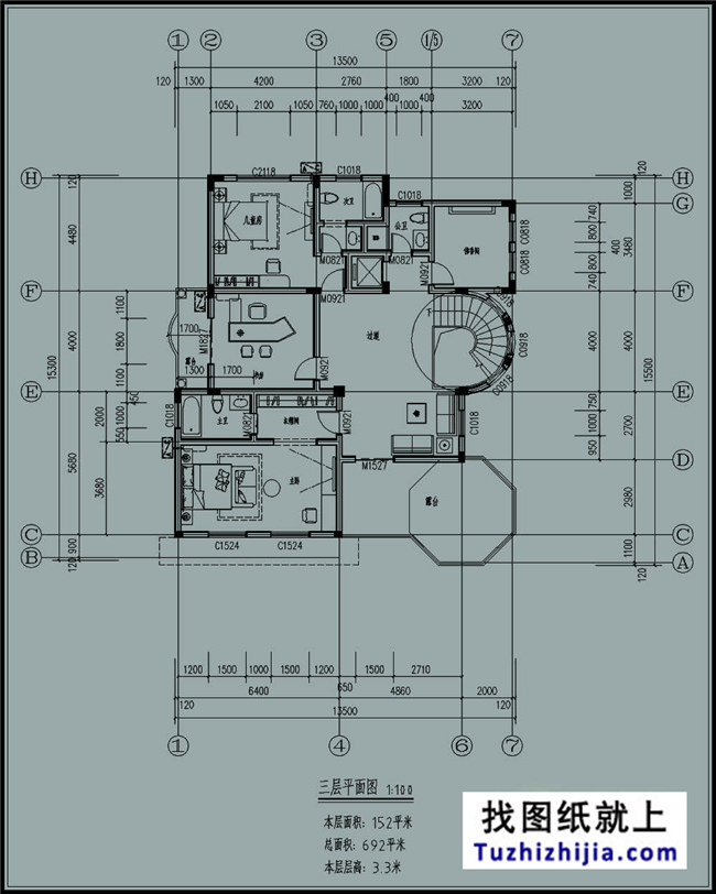 带地下室的新农村自建别墅设计方案及效果图