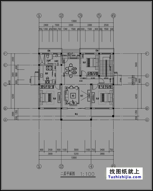 帶堂屋新農村三層房屋設計圖紙,帶外觀效果圖