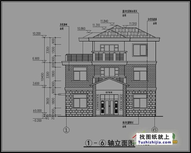 新農村住宅設計圖集,三層房屋設計圖紙展示