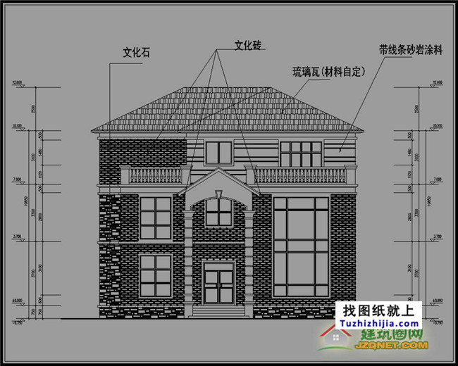 三層獨棟別墅戶型圖,自建全套設計圖紙和效果圖