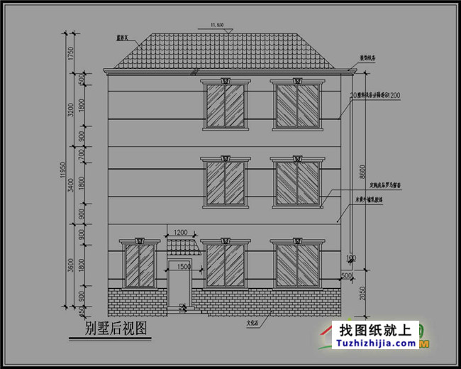 自建三層樓房設計圖紙,新農村住宅圖紙推薦