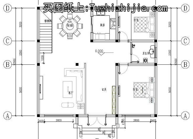 120平方房子設計圖帶效果圖,農村自建房戶型推薦