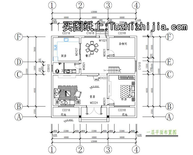 120平方房子設計圖及外觀圖片,12x10經典設計