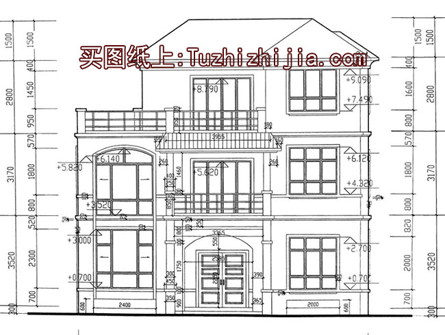 農村三層樓房設計圖,帶外觀圖片,新款戶型