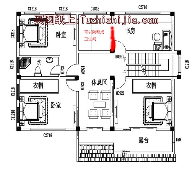 110平左右二层小洋楼设计图，含效果图片