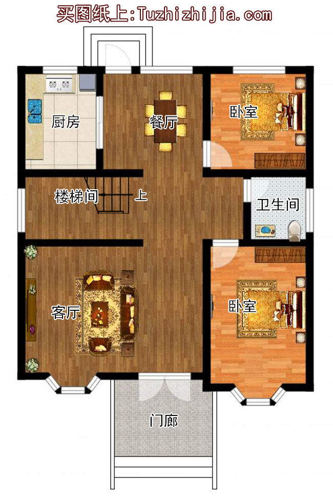 新农村三层带露台自建房设计施工图,农村自建别墅推荐