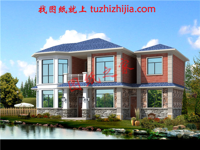 最新设计的农村二层自建房屋设计图,占地180平米,经济实用