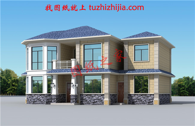 最新设计的农村二层自建房屋设计图,占地180平米,经济实用