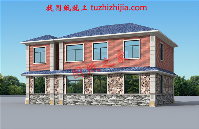 最新设计的农村二层自建房屋设计图,占地180平米,经济实用