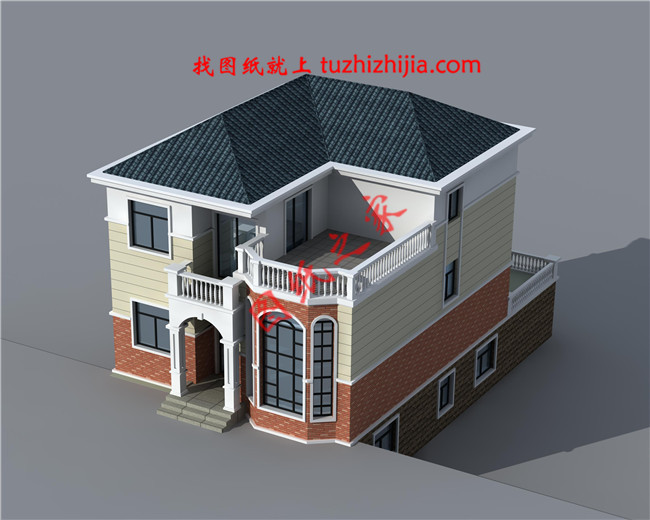 二层自建房屋设计图，带小院，带地下室，外观现代、时尚，内部布局合理