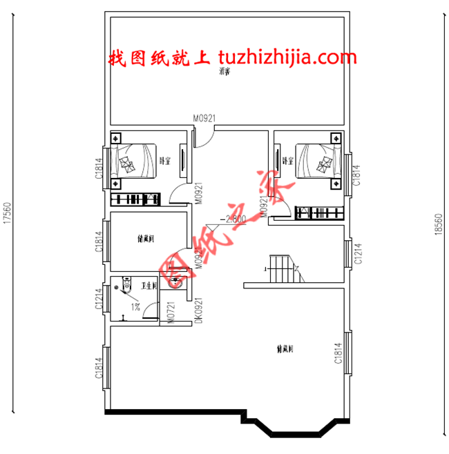 二层自建房屋设计图，带小院，带地下室，外观现代、时尚，内部布局合理