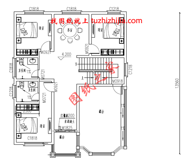 二层自建房屋设计图，带小院，带地下室，外观现代、时尚，内部布局合理