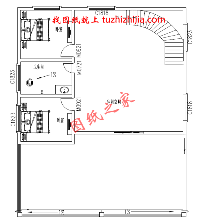 最新款高端大气四层小别墅设计图，一层客厅挑空设计，给您十足的空间感