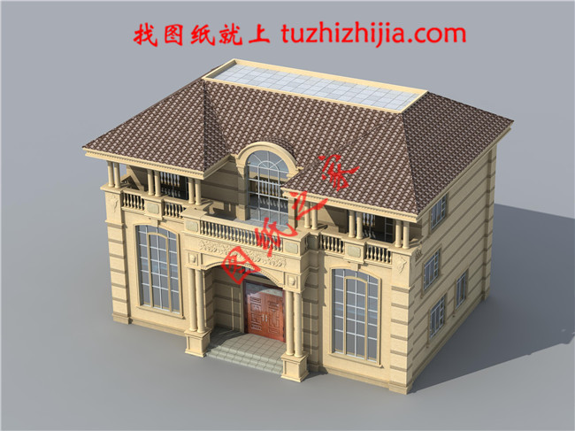 三层农村自建房别墅设计图纸,大厅中空,外观高端大气