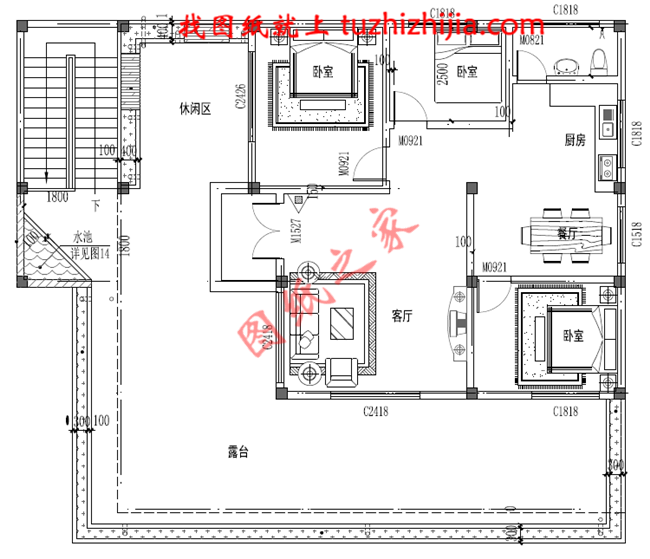二层别墅设计图纸及效果图,占地200平米,外观精致优雅,小有情调