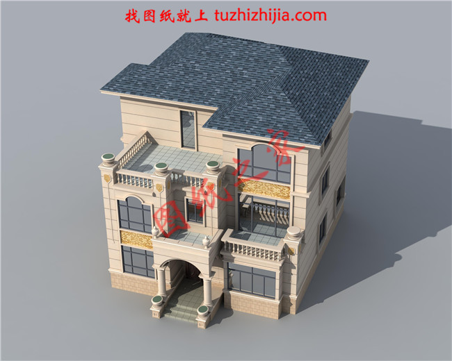 新农村三层小别墅设计图纸，占地160平左右，好看不贵