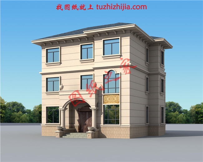 新农村三层小别墅设计图纸，占地160平左右，好看不贵