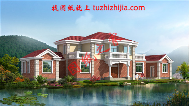 经典二层农村自建房屋别墅设计图纸,占地110平米左右