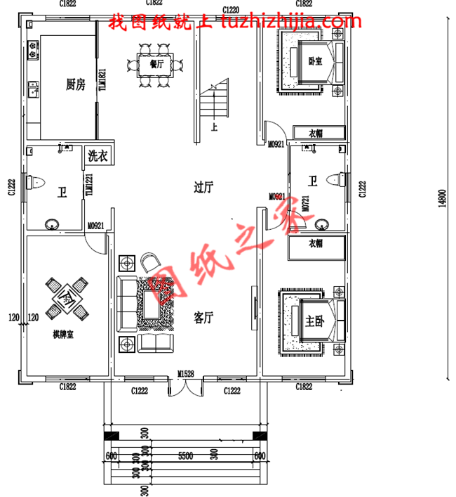 三层农村小别墅设计图,占地200平米,阳光大气