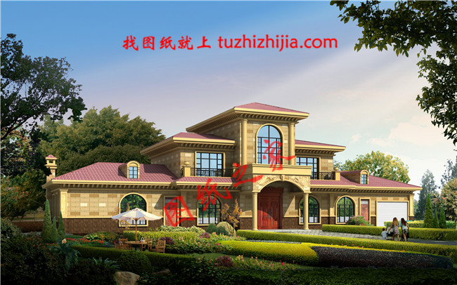 五星级土豪二层半小别墅,占地240平米,外观大气豪放