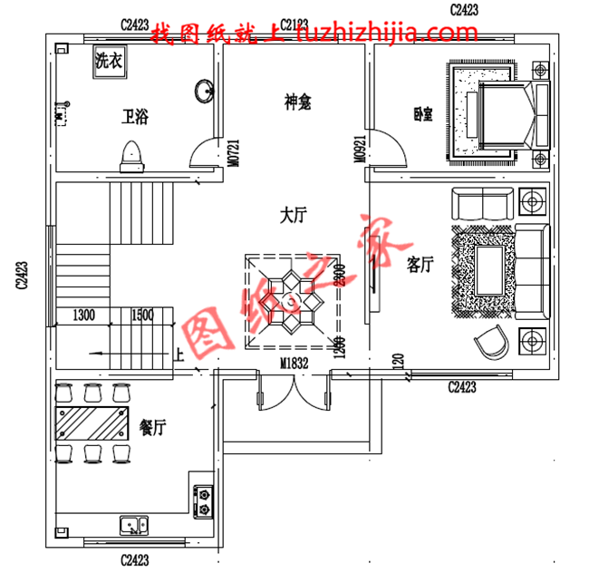 新农村三层自建房屋设计图,占地120平米,工艺简单