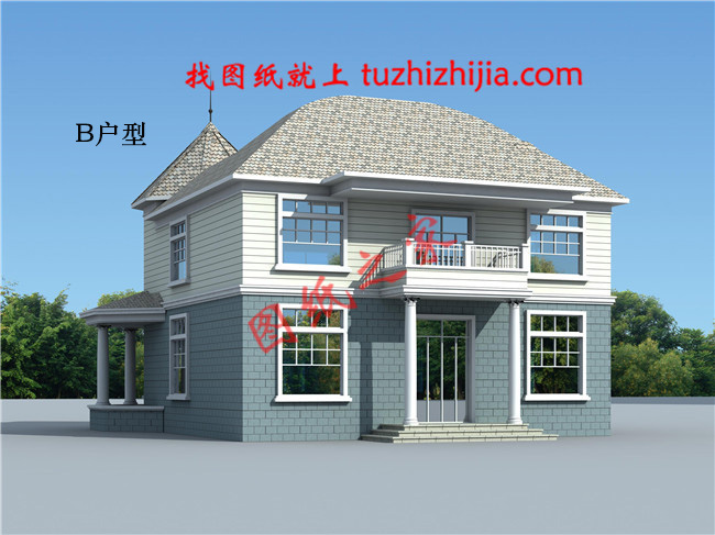 二层农村小别墅,占地160平方米,今年最接地气的农村小别墅