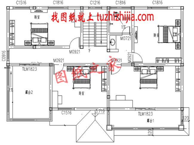 30万以下的经典二层新农村别墅设计图纸及效果图，简单大气