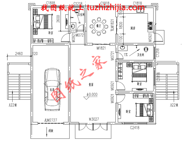 160平米三层别墅设计图,功能齐全,外观漂亮,适合和父母同住