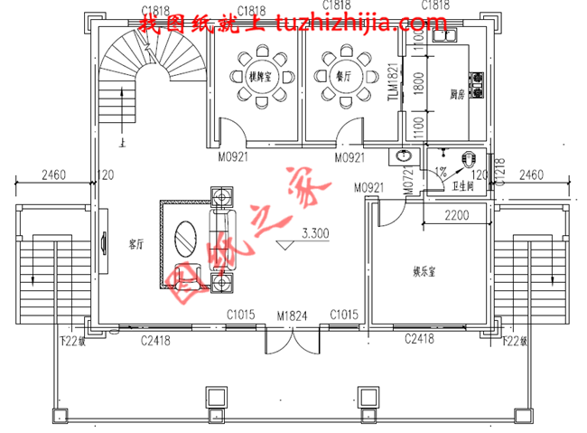 160平米三层别墅设计图,功能齐全,外观漂亮,适合和父母同住