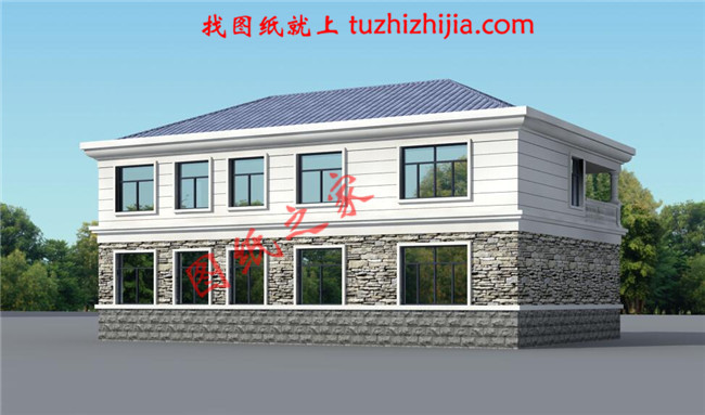 简约大气170平米二层别墅设计图,户型布局经典、实用,二楼空间利用率高,布局巧妙
