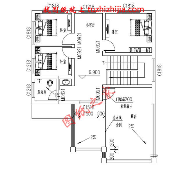 爆款120平米三层农村别墅房屋设计图,室内布局功能齐全,色彩搭配协调耐看