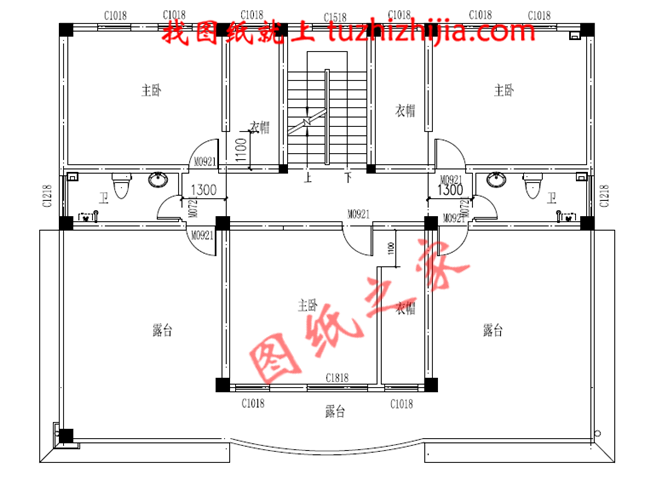 三层新农村别墅设计图片及全套图纸，外形对称，带露台，这个户型宅基地大小适中