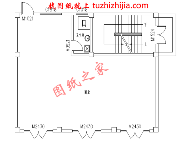 三层农村小别墅设计图,一层带商铺,占地110平米,经济实用