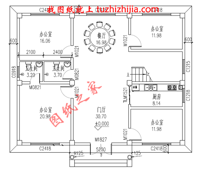 三层新农村房屋设计图,占地150平米,带露台,多卧室户型