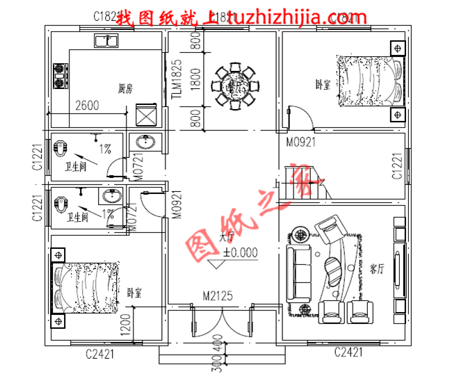 简单质朴三层新农村小别墅设计图纸,别墅图片,户型简单合理实用,占地120平米