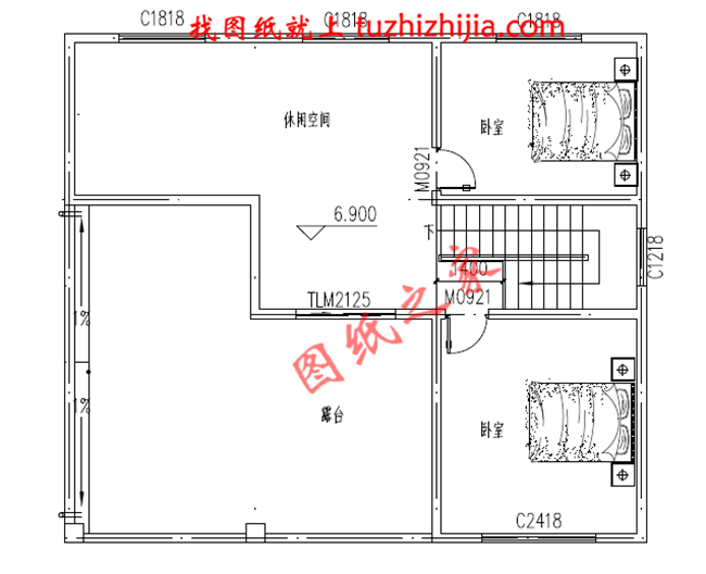 简单质朴三层新农村小别墅设计图纸,别墅图片,户型简单合理实用,占地120平米
