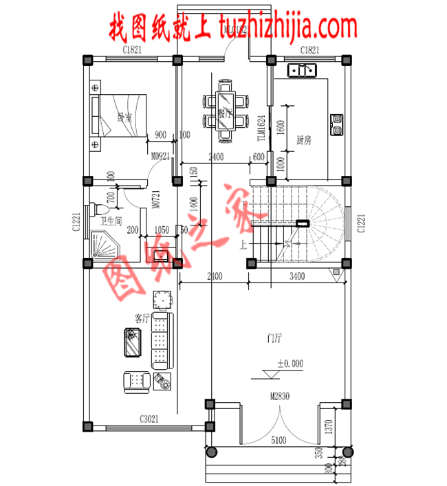 小户型农村三层房屋设计图,占地120平米,布局非常合理,外表典雅华美