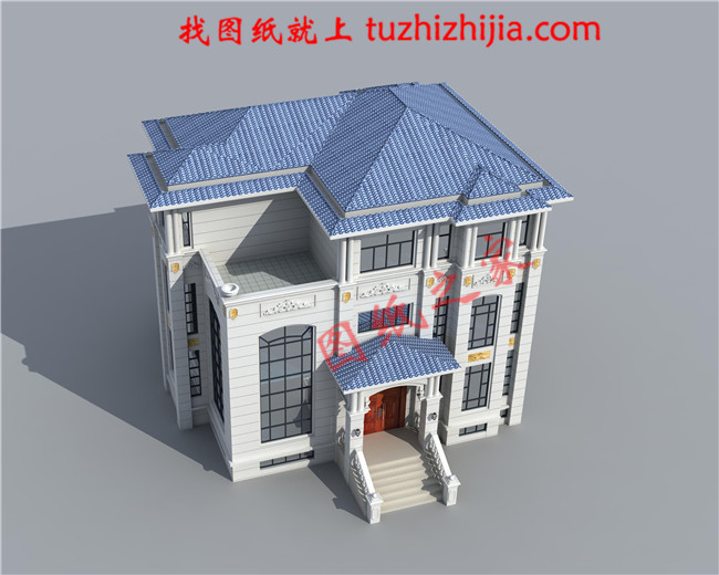 高端三层别墅设计图纸,客厅中空,带地下室,设置多个套间