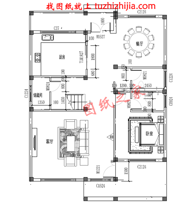 漂亮实用三层新农村小别墅设计图纸,占地150平米,带露台,从哪个方向看都很好看