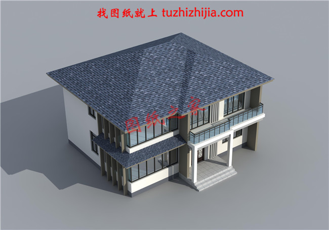 致漂亮二层别墅设计图纸,占地160平米左右,精致的外观,让人过目难忘