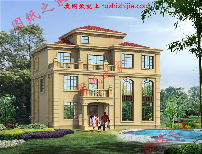 层自建房设计图纸设计图片,复式农村别墅,客厅中空,厨房独立干净卫生,带阳光房