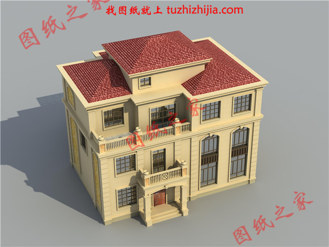 层自建房设计图纸设计图片,复式农村别墅,客厅中空,厨房独立干净卫生,带阳光房